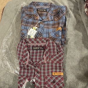 Boys small to medium button down casual shirts/ 2 shirts